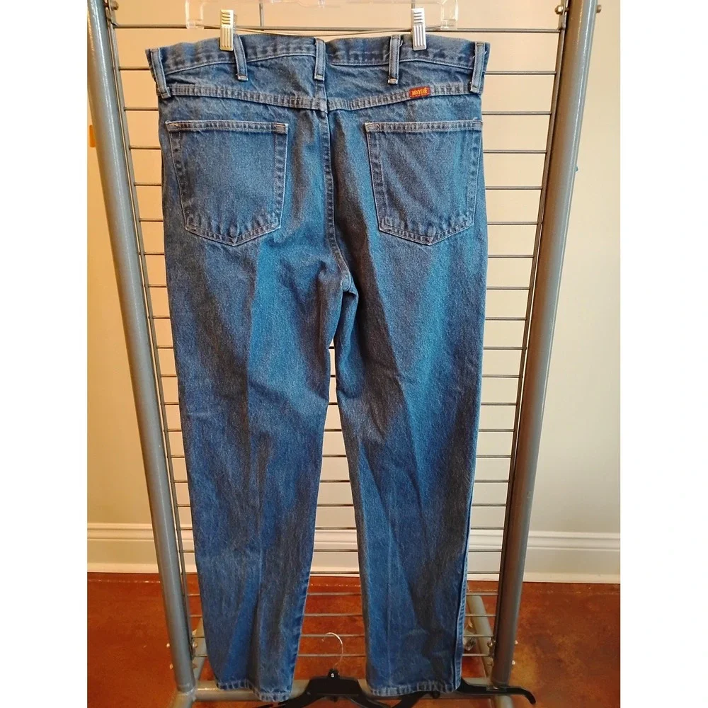 Rustler Regular Fit Straight Leg Jeans Mens 36x34 Medium Wash Denim 1087619PW